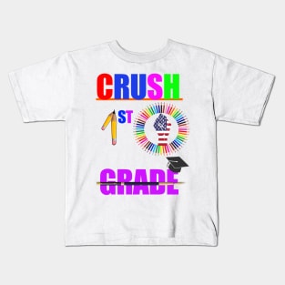 crush 1st grade Back to school first day of school happy funny gift man women T-shirt Kids T-Shirt